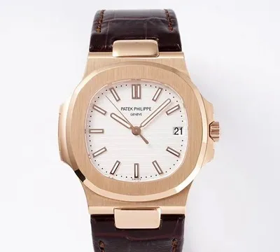 Patek Philippe Nautilus 5711R-001 PPF Factory 1:1 Best Edition Replica Watch V4 White Dial Swiss Cal.324 SC